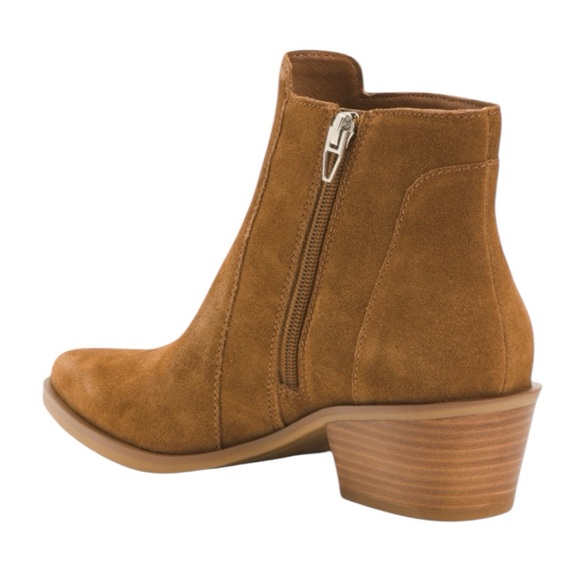 DOLCE VITA Onyx Suede Susann Wedge Booties - Picture 2 of 4